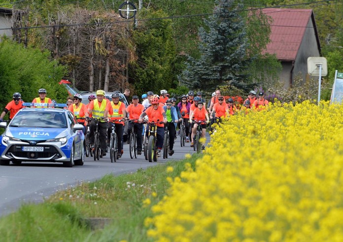 Cykliści na start