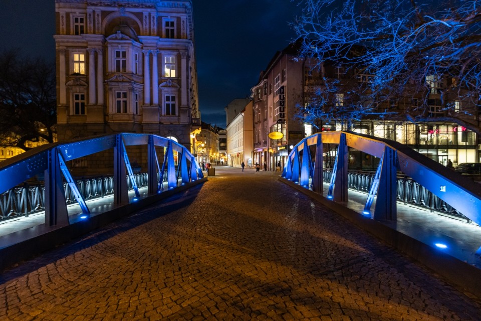 Bielsko-Biała w niebieskim kolorze