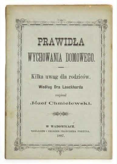 O wychowaniu 150. lat temu, aktualne?