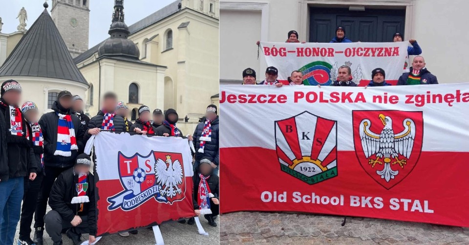 Kibice z Bielska-Białej na patriotycznej pielgrzymce na Jasną Górę [ZDJĘCIA]