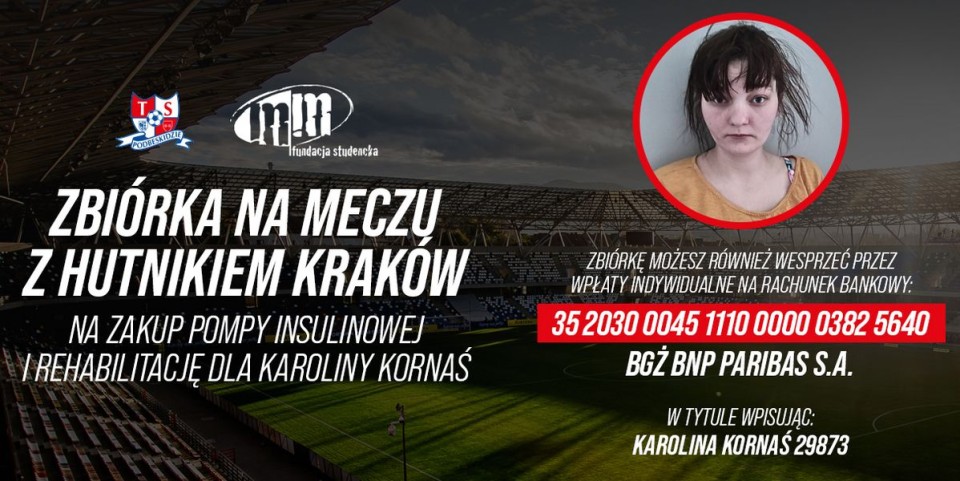 Kibice pomagają Karolinie