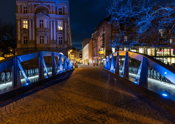 Bielsko-Biała w niebieskim kolorze