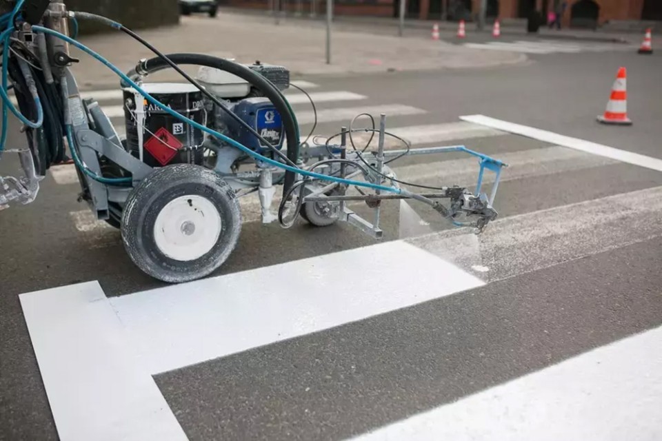 Trzeba odnowić malowanie ulic po zimie