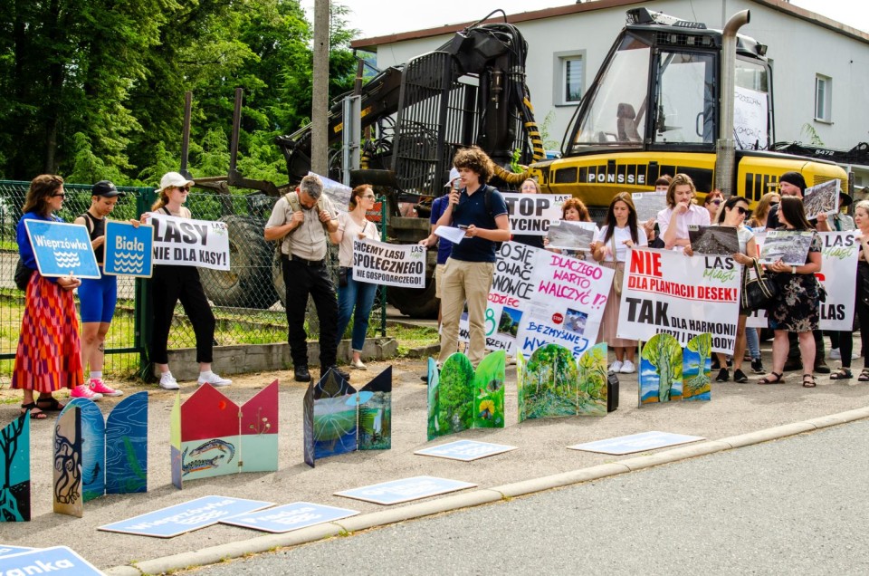 Debata o lasach w cieniu dwóch manifestacji [zdjęcia]