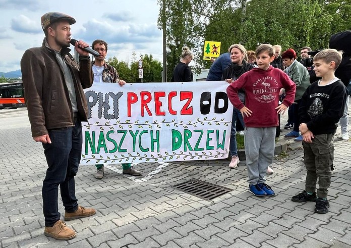 Sarni Stok: piły precz od naszych drzew [film, zdjęcia]