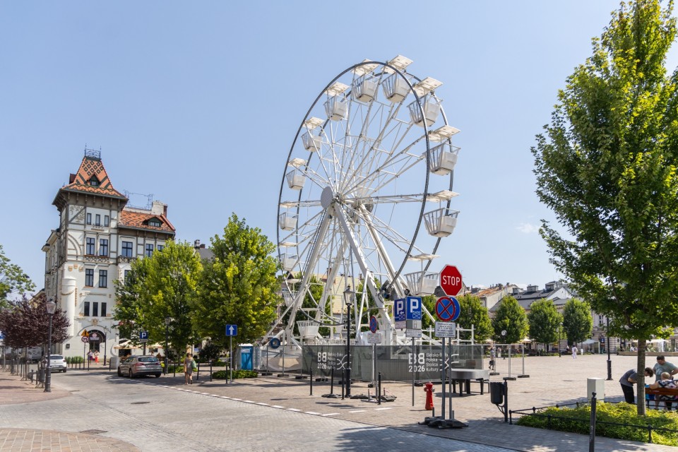 Koło widokowe już działa w centrum Bielska-Białej