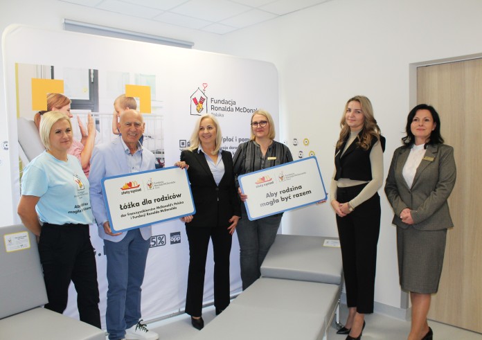 Łóżka dla rodziców od Fundacji Ronalda McDonalda